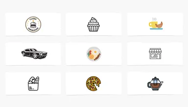 アドティッシュのサイト「紙おしぼり」のデザインの見本