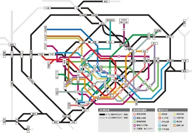 サービス対象駅 路線図