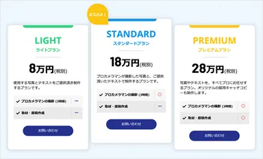 初めてでも安心の料金プラン