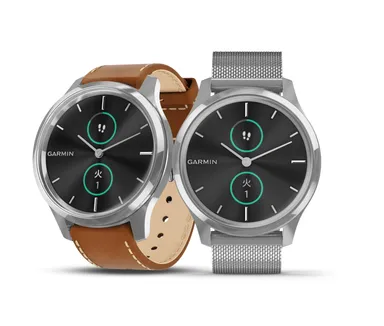 vivomove Luxe Silver Milanese +band(Tan Italian Silver Leather)