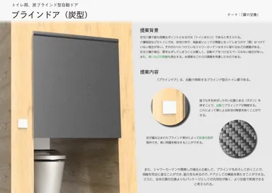 最優秀賞作品「ブラインドア（炭型）」