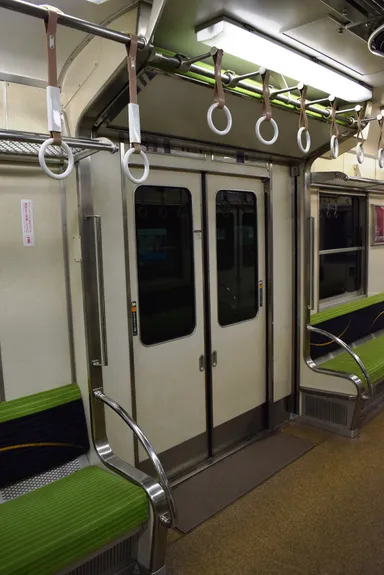 座席を格納した様子