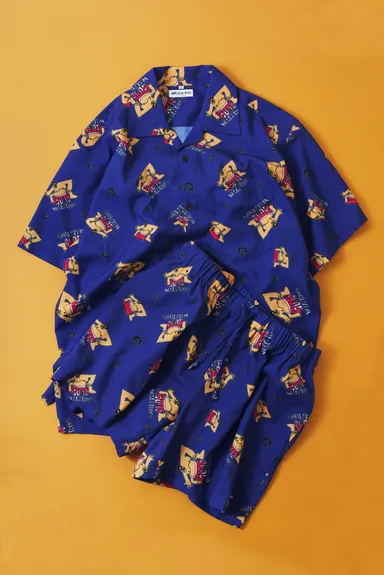 MIRACLE SUMO ALOHA SHIRT ￥13,000 MIRACLE SUMO SWIM SHORTS ￥9,000