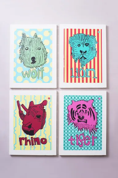 A3 size SILK SCREEN PRINT CANVAS 各￥35,000 ※各限定20エディションずつ。本人サイン入り