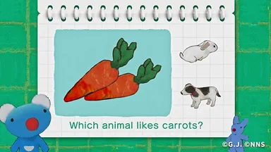 クイズ形式で英単語を覚える　(C)G.J. (C)NNS