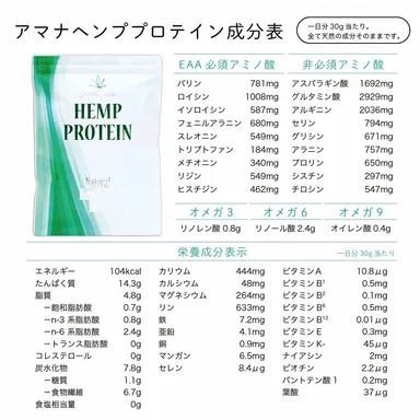 アマナ ヘンプ プロテイン 13