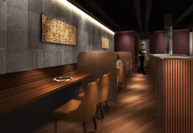 店内　カウンター席