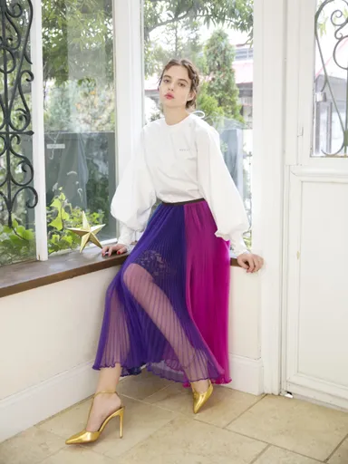 パネルプリーツスカート30,000円(税抜き)