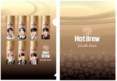 BTS スペシャルパッケージ ホットブリューバニララテ クリアファイル