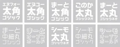 CFONT日本語10書体フル収録特別セット 収録内容