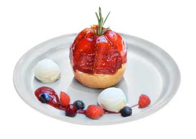 真っ赤なりんごのタルト