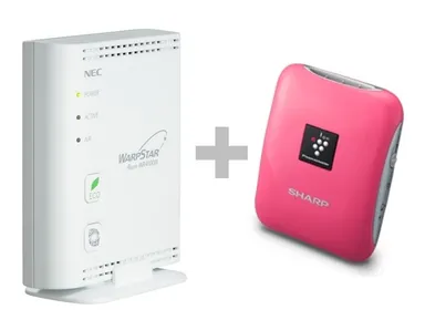 図1．無線LANルータ＋プラズマクラスターイオン発生器「IG-DM1S」