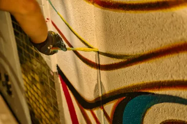 ウォールアート製作途中4