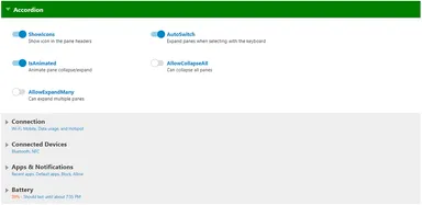 新コントロール「アコーディオン」