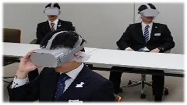 写真3 VRによる疑似訓練の様子