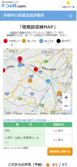 川崎市休日急患診療所(一覧MAP)