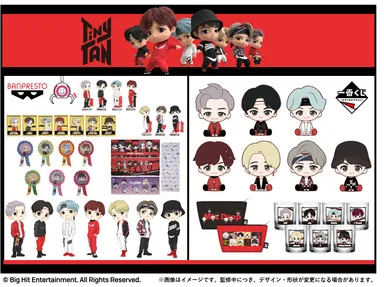 BTSのキャラクター「TinyTAN(タイニータン)」の国内ライセンスアウト BTSのキャラクター「TinyTAN(タイニータン)」の国内ライセンスアウト