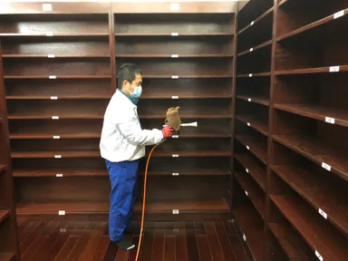 施工風景-下足箱