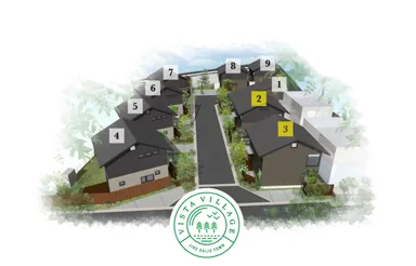 9区画のうち完成済みの2邸の実邸モデル公開および分譲開始