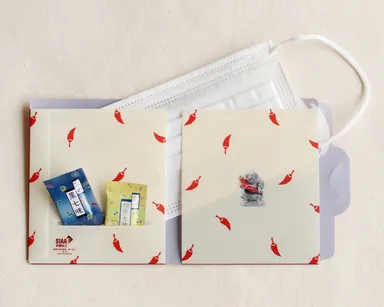 七味ポケット付き『マスクケース』