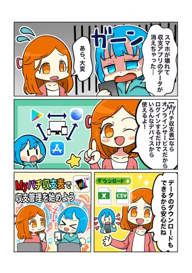 スマホでもパソコンでも使える