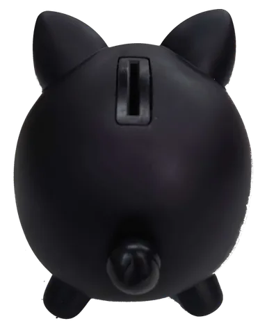 おしゃべり ブタ貯金箱 ブラック5