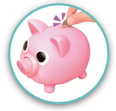 おしゃべり ブタ貯金箱 ピンク9