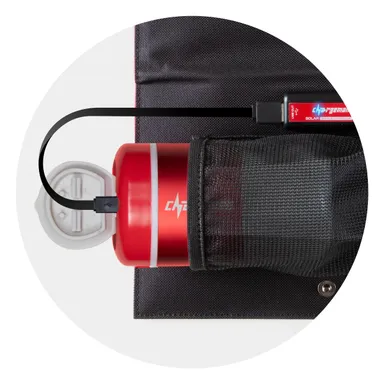 ソーラーパネルからの充電