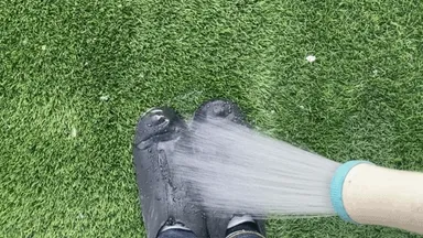 ファスナー部分浸水テスト