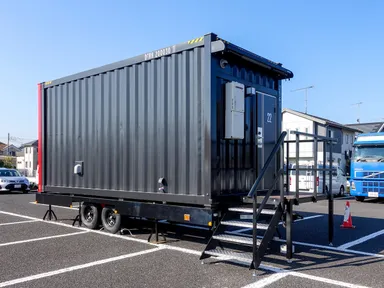 レスキューホテル設置の様子