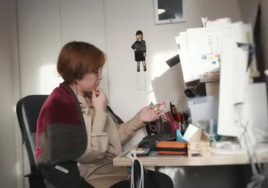 制作する風景(Lily KG本人)