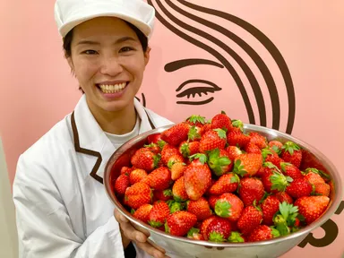 愛情たっぷりに育てた新鮮ないちご