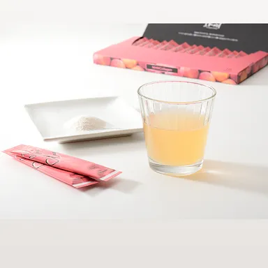 水に混ぜるだけで召し上がれます（白桃）