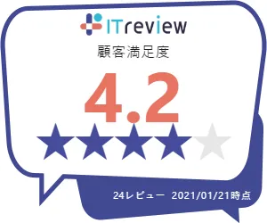 Rtoasterは顧客満足度4.2を獲得
