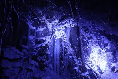 奥入瀬渓流の氷瀑
