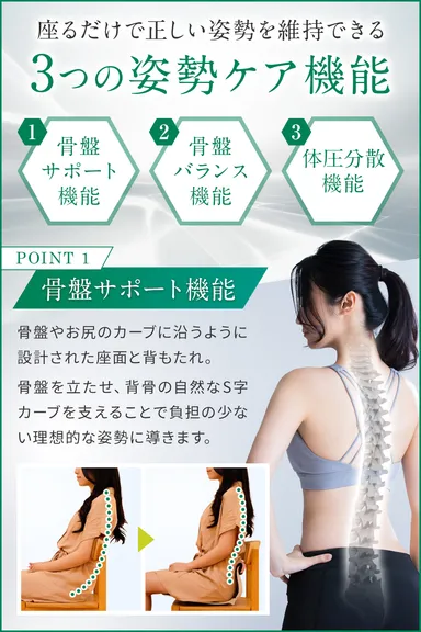 骨盤サポートチェア オリバック2