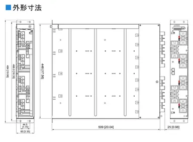 ラック外形寸法
