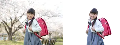 スナップ写真の切り抜きとホワイトバランス補正の例2