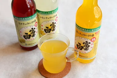お湯割りでも美味しい富士白チュウハイ