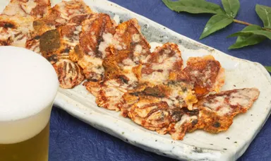 ビールに合う「から揚げせんべい」