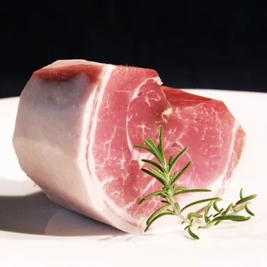 生ハムでだしを取ります