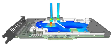 Ansys Discovery には流体と固体の熱挙動を簡単に予測する機能が搭載