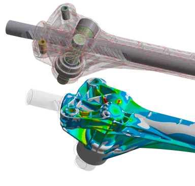 Ansys Mechanicalによるステアリングコンポーネントのシミュレーション