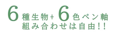 オンリーワン！！組み合わせは自由自在