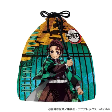 鬼滅の刃 巾着入り2TOPSパジャマセット 巾着(1)