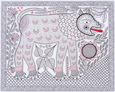 Photo.01　上弦の月を喰べる獅子(1990年　26×32cm) ガンガー・デーヴィー