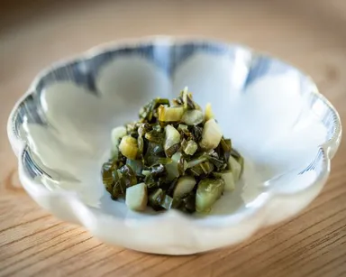 源助かぶ菜　盛り付け