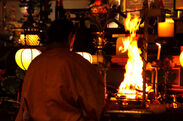 弘法寺の護摩焚き