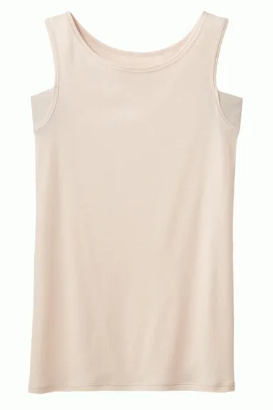 汗取りインナー・極薄なめらか襟狭めタンクトップ