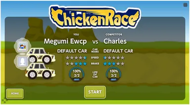 ゲームスタート画面